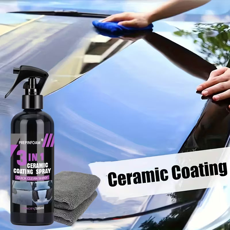 Car Ceramic Nano Coating 3 in 1 - Advanced Hydrophobic Coating Spray