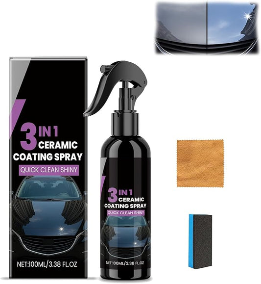 Car Ceramic Nano Coating 3 in 1 - Advanced Hydrophobic Coating Spray